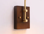 Aveline | Vintage Ceramic LED Wall Light With Black Walnut Wood Fixture | Knesse
