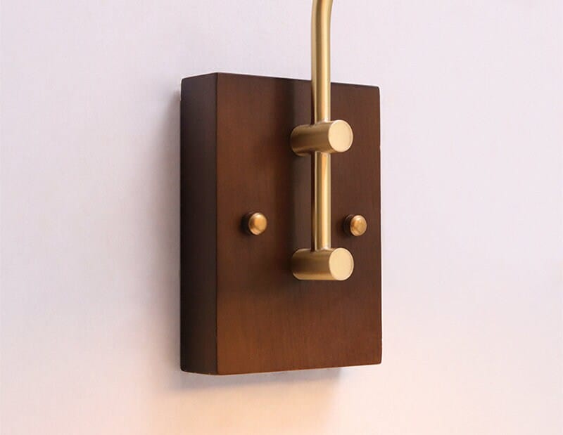 Aveline | Vintage Ceramic LED Wall Light With Black Walnut Wood Fixture | Knesse