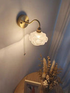 Mariselle Layered Glass Flower Wall Light in Vintage Style with Bulb Included | Knesse