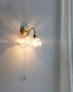Mariselle Layered Glass Flower Wall Light in Vintage Style with Bulb Included | Knesse