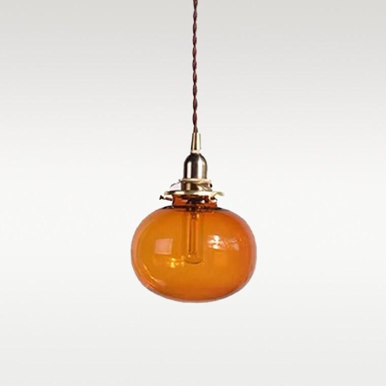 Lunora | Handcrafted Glass Globe Pendant Light in Vintage Style with LED Bulb Included | Knesse