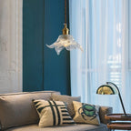 Aurielle Glass Lily Pendant Light | Vintage-Style LED With Bulb Included | Knesse