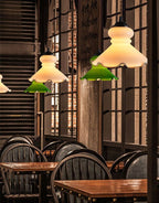 Aurelle Doll-Shaped Opaline Glass LED Hanging Lamp in French Vintage Style, Bulb Included | Knesse