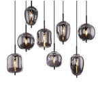 NoirLumen Pendant Lamp With Multiple Styles And Smoked Glass Bowls | Snurv