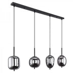 NoirLumen Pendant Lamp With Multiple Styles And Smoked Glass Bowls | Snurv
