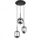 NoirLumen Pendant Lamp With Multiple Styles And Smoked Glass Bowls | Snurv