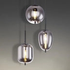 NoirLumen Pendant Lamp With Multiple Styles And Smoked Glass Bowls | Snurv