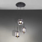 NoirLumen Pendant Lamp With Multiple Styles And Smoked Glass Bowls | Snurv