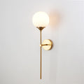 Glass Torch Wall Light in Brass | Knesse