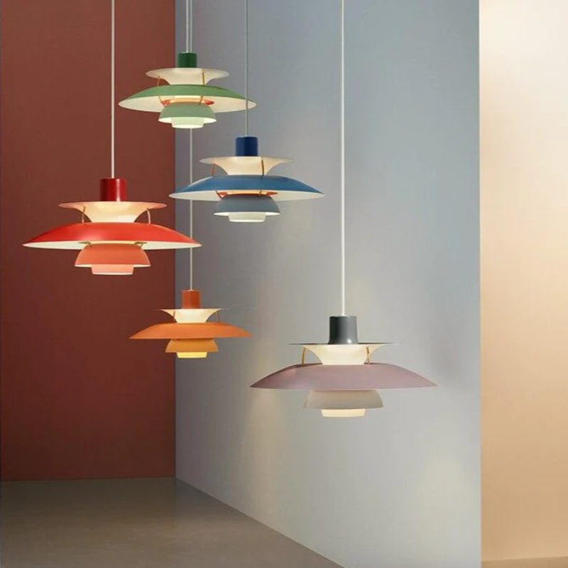Multicolored Layered Pendant Lamp | Knesse