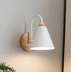 Maris | Curved Wood and Metal Wall Sconce | Knesse