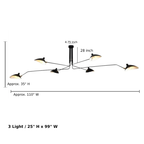 Marcen Rotating Arm Ceiling Light | Knesse