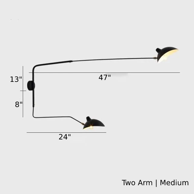 Marlo Duckbill Wall Light With Swing Arms | Knesse