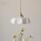 Elowen | Retro Draped Flower Glass Ceiling And Pendant Light | Knesse