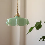 Elowen | Retro Draped Flower Glass Ceiling And Pendant Light | Knesse