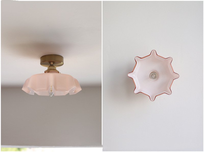 Elowen | Retro Draped Flower Glass Ceiling And Pendant Light | Knesse