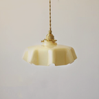 Elowen | Retro Draped Flower Glass Ceiling And Pendant Light | Knesse