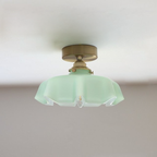 Elowen | Retro Draped Flower Glass Ceiling And Pendant Light | Knesse
