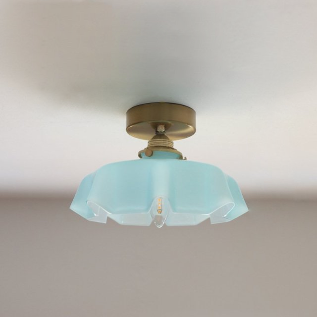 Elowen | Retro Draped Flower Glass Ceiling And Pendant Light | Knesse