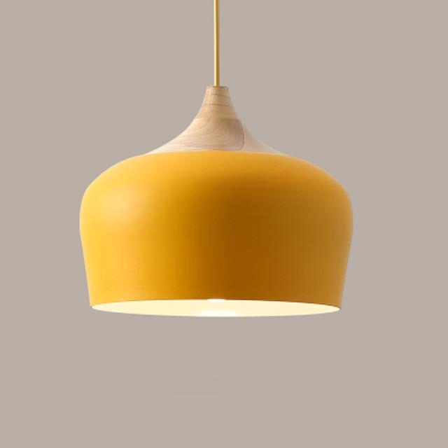 Aurelle Soft Pastel Collection Pendant Lamps in Metal and Wood | Knesse