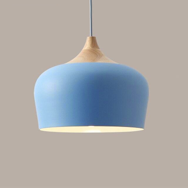 Aurelle Soft Pastel Collection Pendant Lamps in Metal and Wood | Knesse