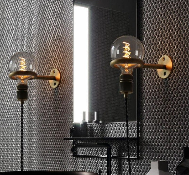 Harrow Vintage Industrial Plug-In Wall Sconce | Knesse