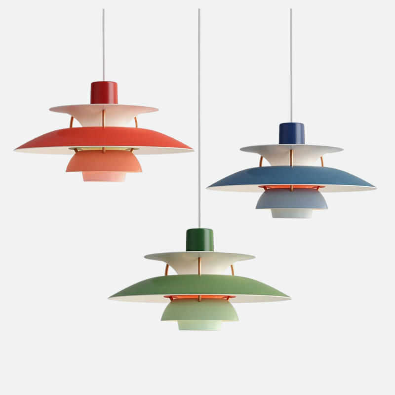 Multicolored Layered Pendant Lamp | Knesse